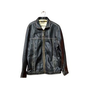 Tommy Bahama Leather Bomber Jacket